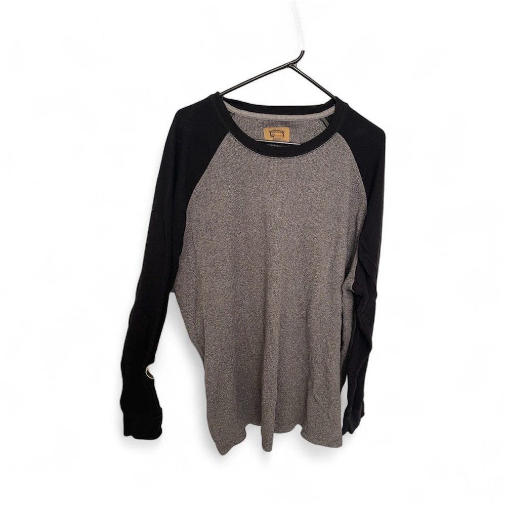 The Foundry Supply Co. Black and Gray Long Sleeve Tee